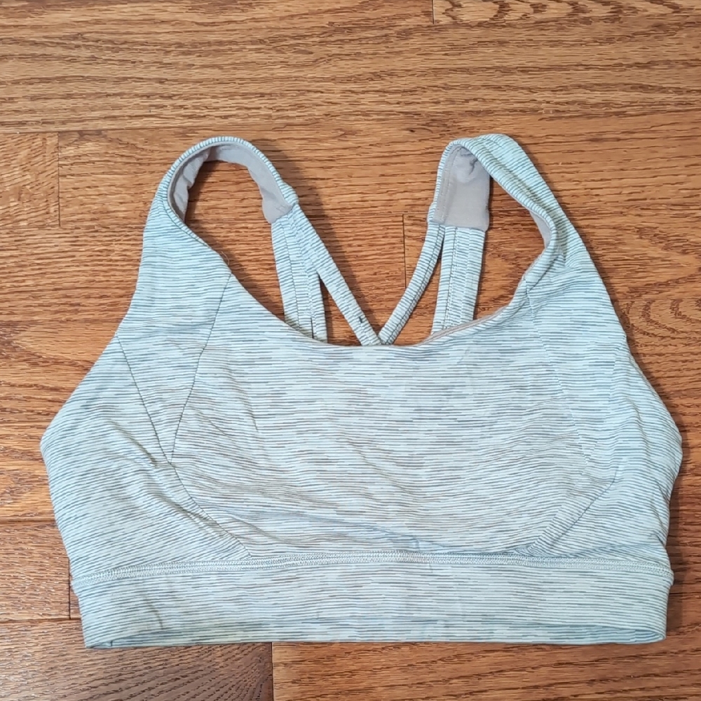 Lululemon‎ Athletica Strappy Sports Bra - Light Gray